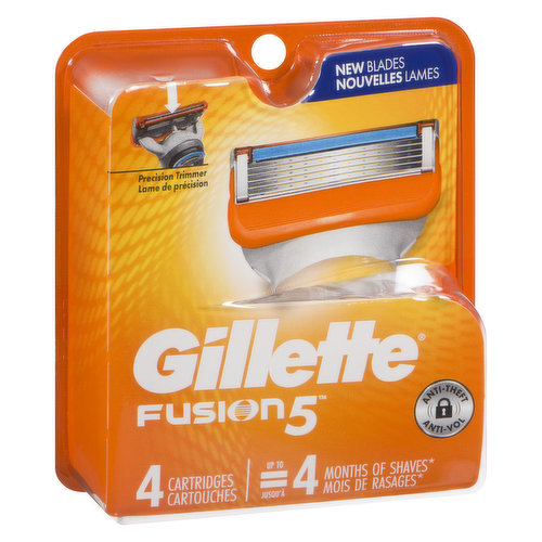 Features a precision trimmer plus 5 razor blades spaced closer together to achieve a closer smoother shave. This design distributes the shaving force across the razor blades to help reduce pressure.