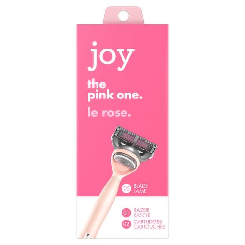 Joy - Pink Razor with 2 Cartridges