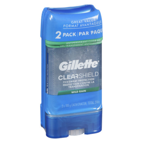 Gillette - Clear Gel Wild Rain Antiperspirant & Deodorant