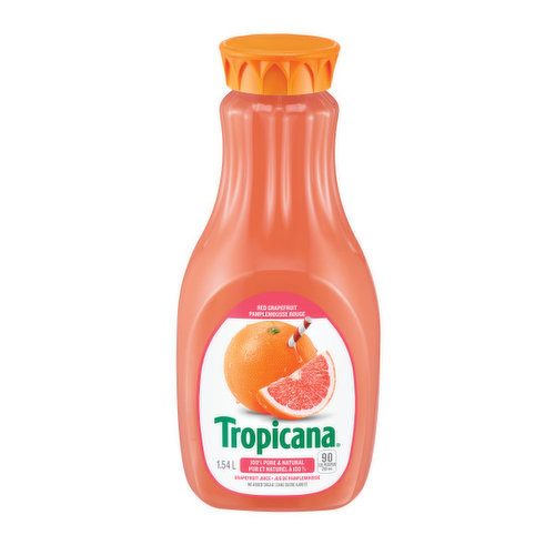 100% pure & natural grapefruit juice. No added sugar. Great source of vitamin C.