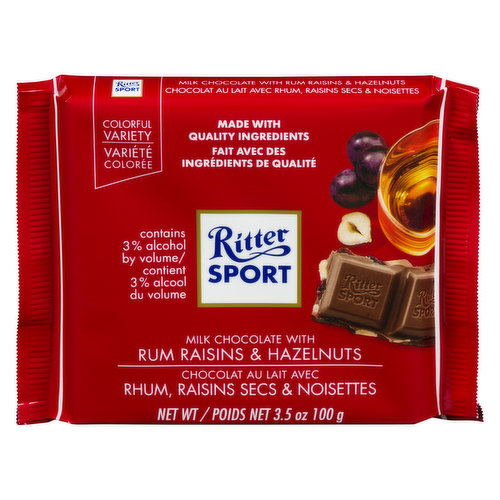 Ritter Sport - Rum Raisin Hazelnuts