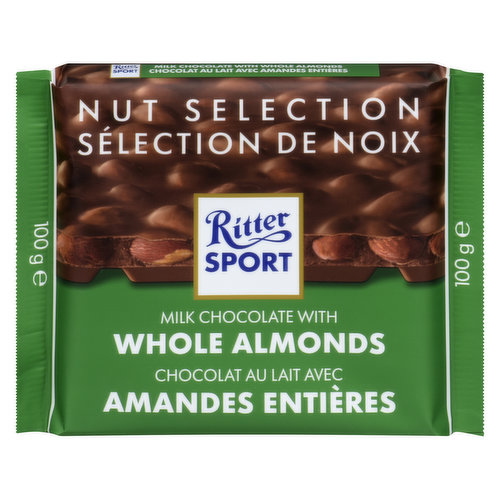 Ritter Sport - Milk Chocolate with Whole Almonds