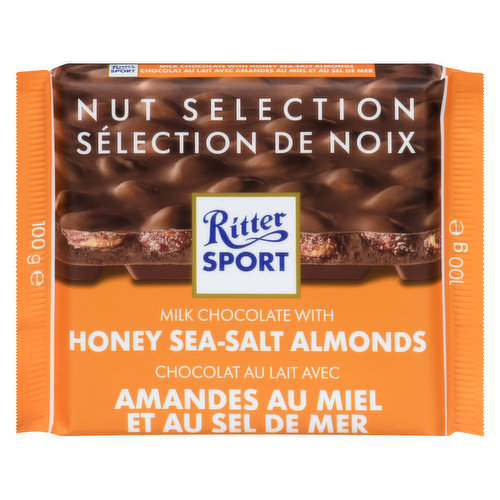 Ritter Sport - Milk Chocolate with Honey Salt Almonds
