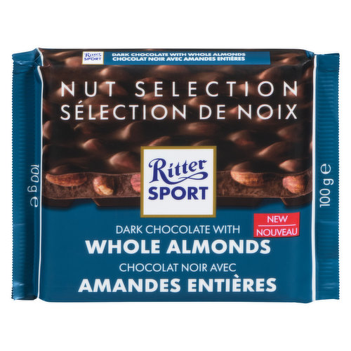Ritter Sport - Dark Chocolate with Whole Almonds