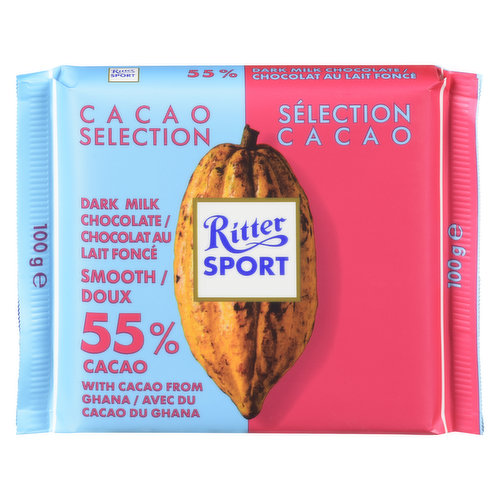 Ritter Sport - Cacao Selection Dark Chocolate Smooth - Save-On-Foods