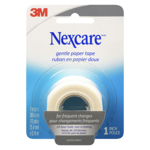 A lightweight, breathable paper tape ideal for securing bandages or dressings that need to be frequently changed. It features a non-irritating adhesive that removes easily & is ideal for fragile or sensitive skin, frequent gauze changes & post surgery applications.