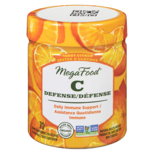MegaFood - C Defense Vitamin Gummies Citrus