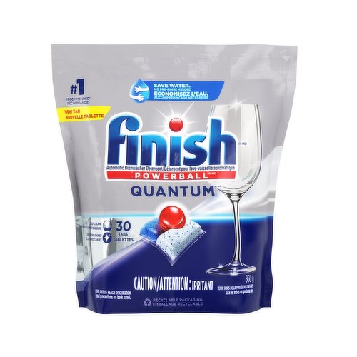 Finish - Quantum Powerball Automatic Dishwasher Detergent Tabs, Original