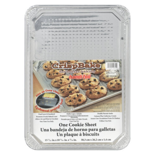 Handi-foil® CrispBake® Cookie Sheet - Silver, 2 pk / 15.1 x 10.3