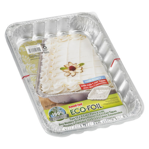 EZ Foil Aluminum Extra Deep Giant Lasagna Pans, 13.5 x 9 x 2.75 inch, 2  Count