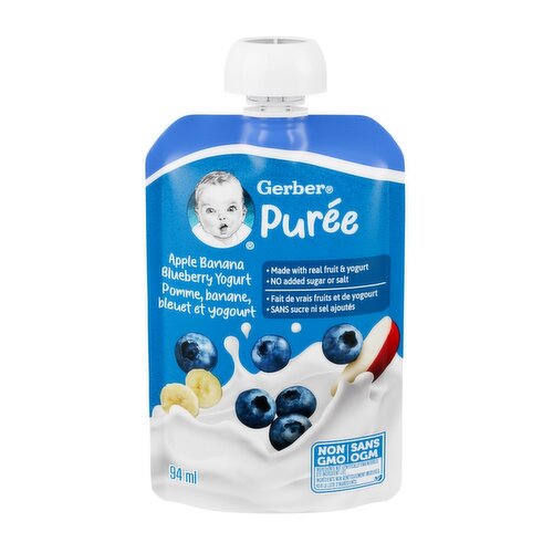 Gerber - Yogurt Puree Apple Banana Blueberry