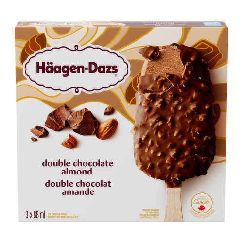 Haagen-Dazs - Double Chocolate Almond Ice Cream Bars