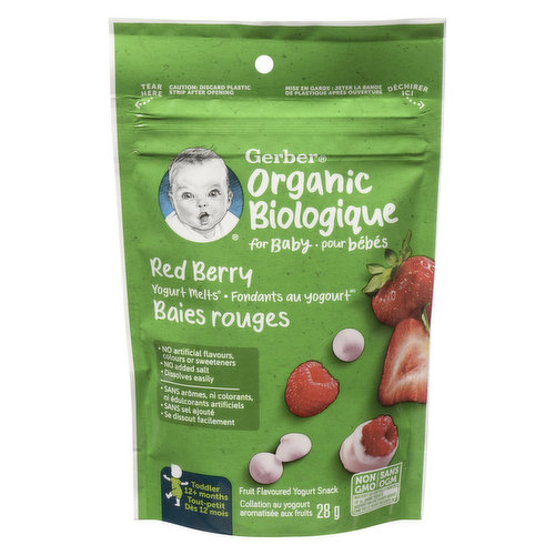 Gerber - Organic Yogurt Melts - Red Berry