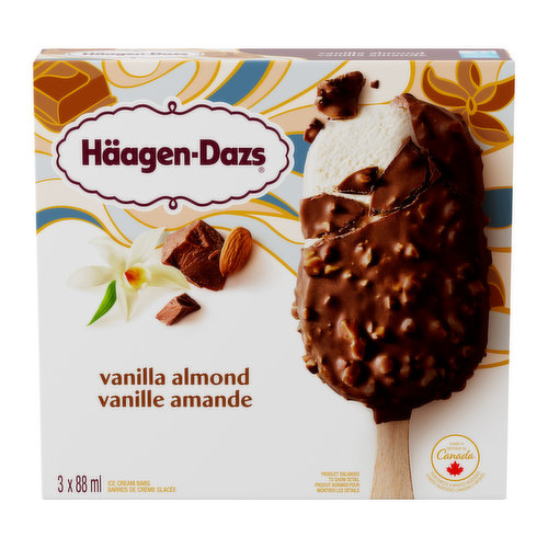 Haagen-Dazs - Vanilla Almonds Ice Cream Bars