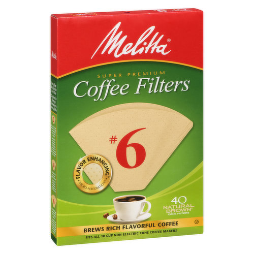 Melitta - Coffee Filters Natural Brown #6