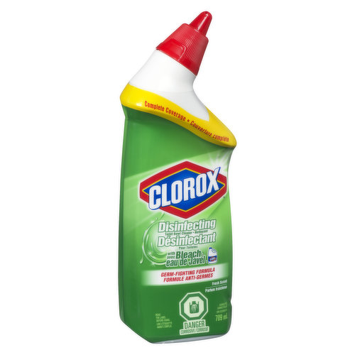 Clorox - Disinfecting Toilet Bowl Cleaner w/Bleach Fresh S