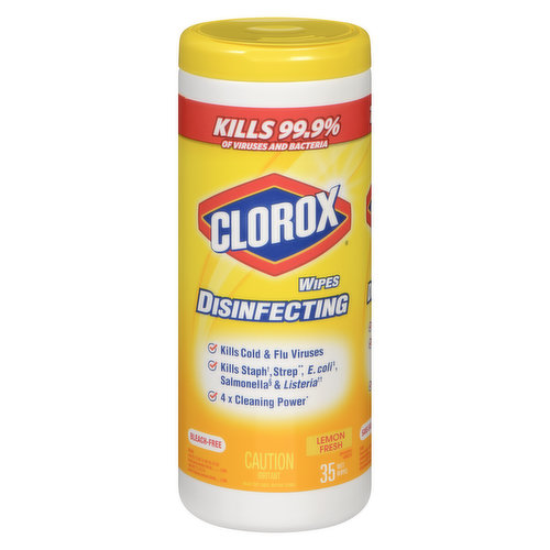 Clorox - Disinfectant Wipes, Lemon Fresh - Save-On-Foods