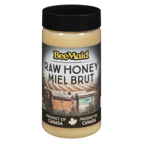Container of Raw White Honey. 100% Canadian
