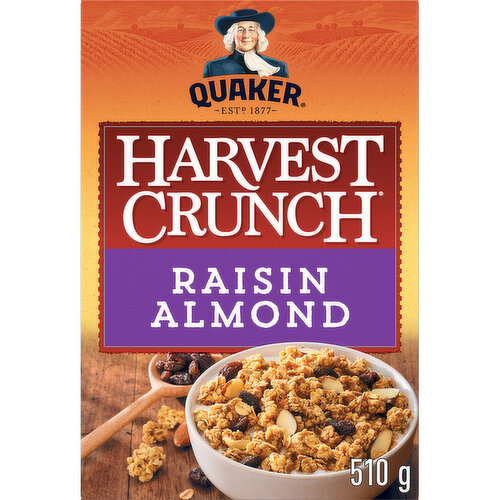 QUAKER - Harvest Crunch Raisin & Almond Granola Cereal - Save-On-Foods