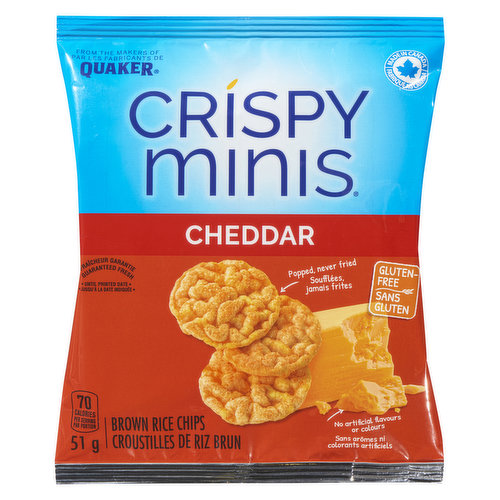Quaker - Cheddar  Brown Rice Chips