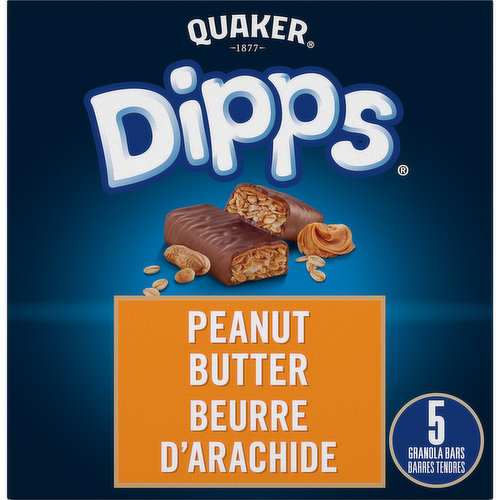 QUAKER - Dipps Granola Bars - Peanut Butter