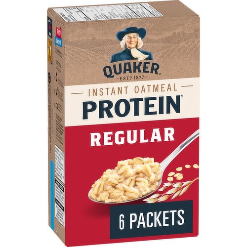 QUAKER - Protein Instant Oatmeal,  Regular