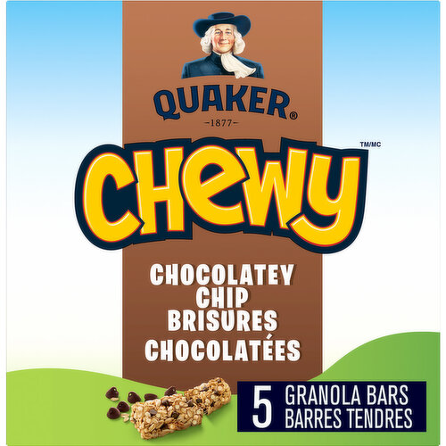 QUAKER - Chewy Granola Bars - Chocolatey Chip - Save-On-Foods