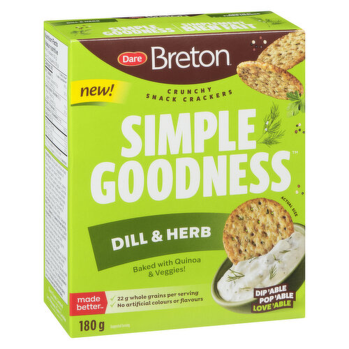 Dare - Breton Simple Goodness Dill & Herb Crackers