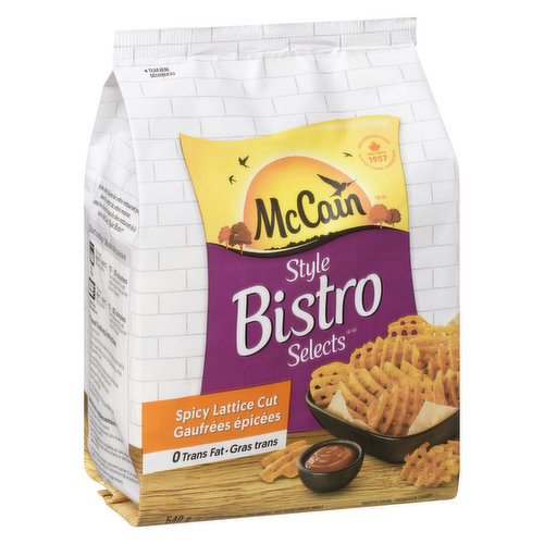 McCain - Lattice Cut Spicy Coated Fried Potatoes