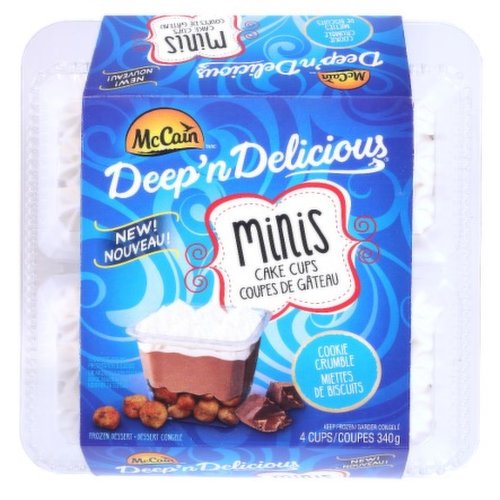 McCain - McCain Deep'n Delicious MINIS Cookie Crumble Cake Cups