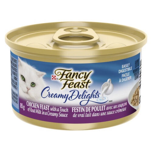 Fancy Feast - Creamy Delights Chicken Feast in a Creamy Sauce, Wet Cat Food 85 g