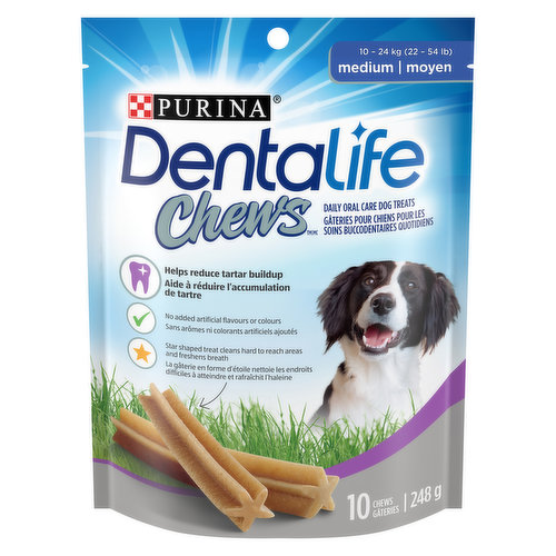 Purina DentaLife - Chews Daily Oral Care Dental Dog Treats, Medium