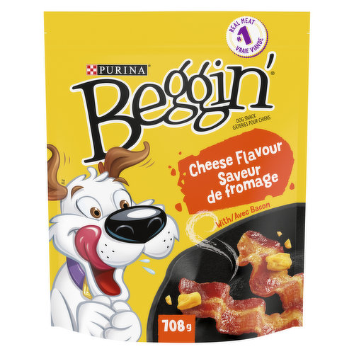 Purina Beggin' - Beggin' Cheese Flavour with Bacon, Dog Treats 708 g