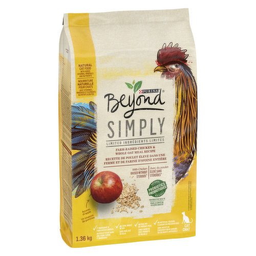 purina - Simply Farm-Raised Chicken & Whole Oat Meal Recipe, Dry Cat Food 1.36 kg