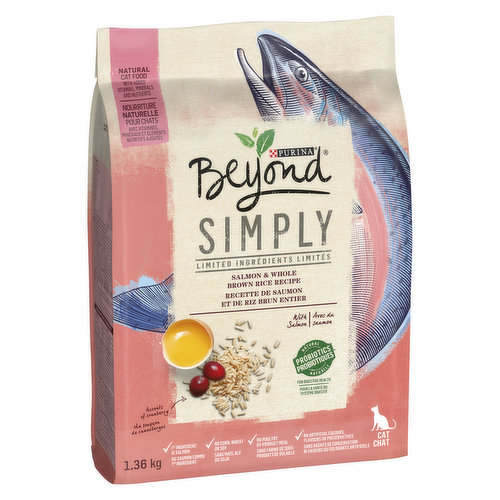 Beyond - Simply Dry Cat Food - Salmon & Whole Brown Rice