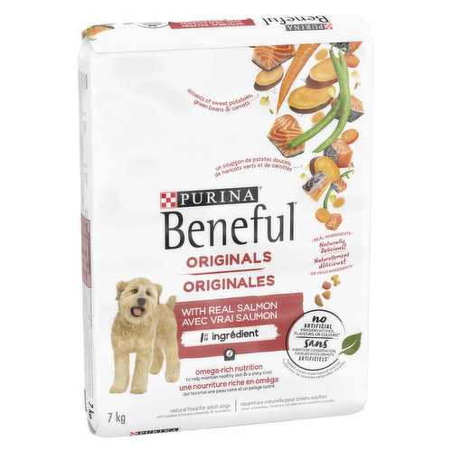 Purina Beneful Originals - Originals with Real Salmon, Dry Dog Food 7 kg