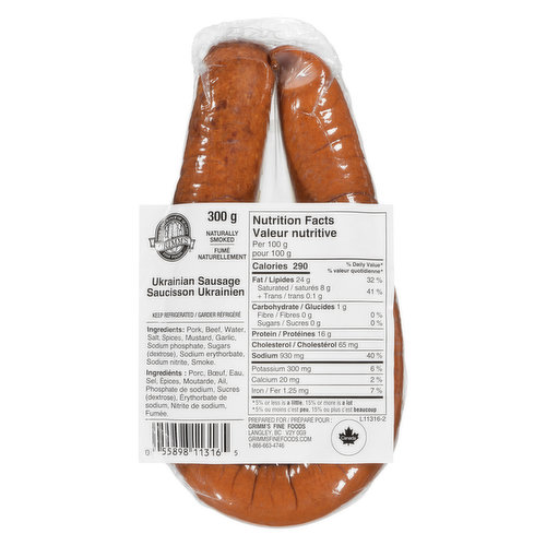 Grimm's - Ukrainian Sausage