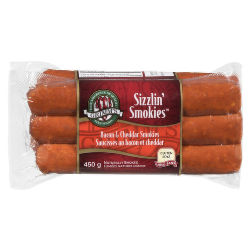 GRIMMS - Sizzlin' Smokies Cheddar with Bacon