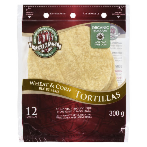 Grimms - Tortilla Wheat & Corn 6 Inch
