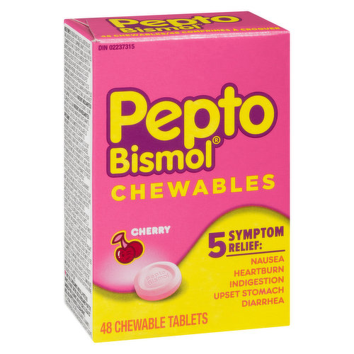 Pepto Bismol - Chewables 5 Symptom Relief