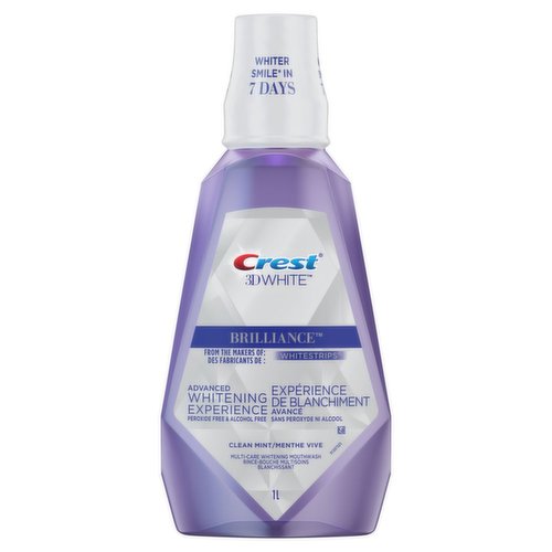 Crest - 3D White Brilliance Mouthwash - Clean Mint