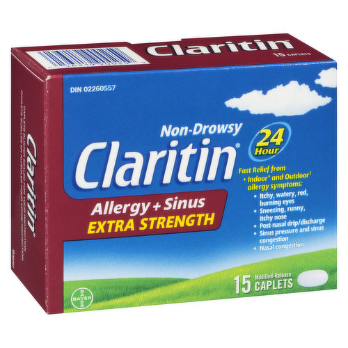 Claritin - Non Drowsy Allergy & Sinus Extra Strength -