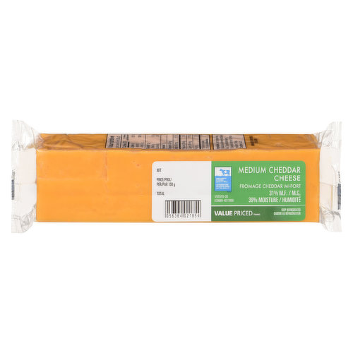 Value Priced - Medium Cheddar Cheese Block