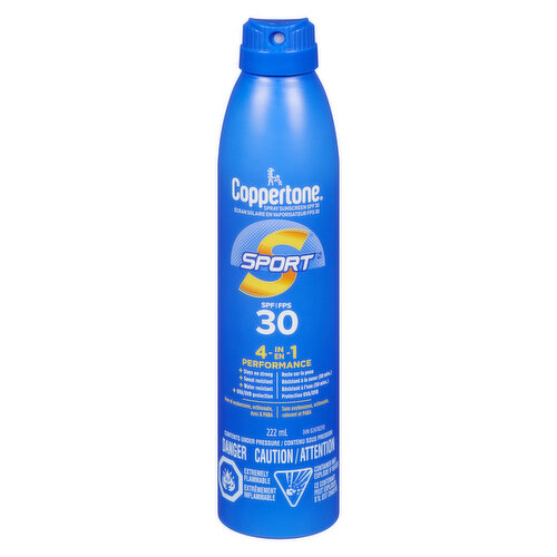 Coppertone - Sport Spray Sunscreen 4-in-1 SPF30