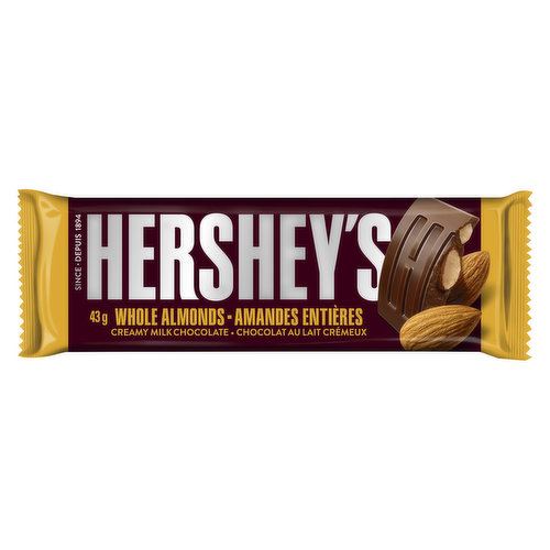 Hershey's - Whole Almonds Creamy Milk Chocolate Bar