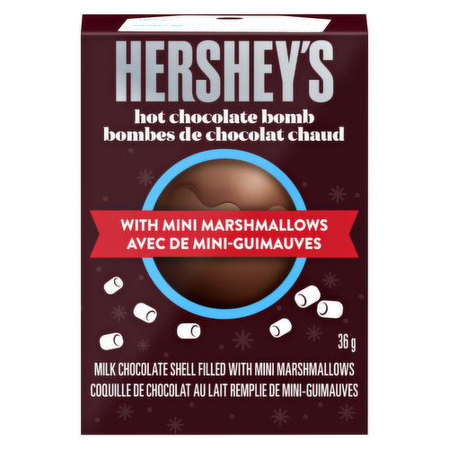 Hershey - Hot Chocolate Bomb with Mini Marshmellows