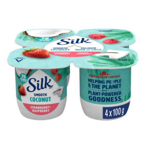 Silk - Coconut Plant-based Yogurt, Strawberry-Raspberry