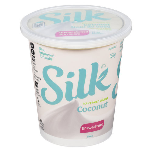 Silk - Plant-Based Coconut Yogurt, Unsweetened Plain