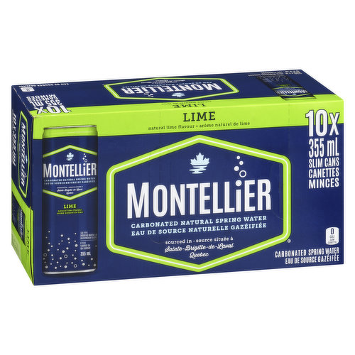 Montellier - Carbonated Spring Water - Lime