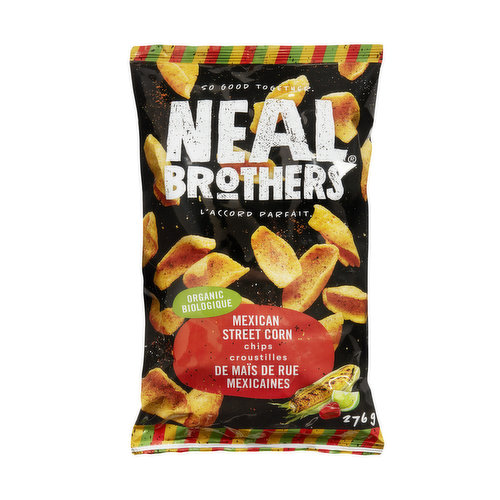 Neal Brothers Organic Corn Chips are the crunchy kick you've been waiting for. Packed with yummy organic ingredients, you won't be able to put the bag down!